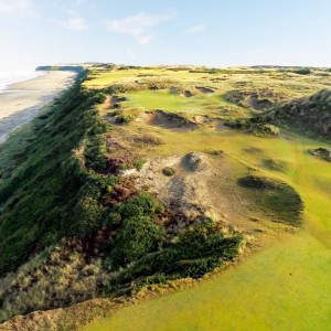 Bandon Pacific Dunes Golf Course via Drone