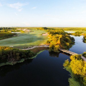 Streamsong Golf Course RED Hole 1 via GoPro Drone